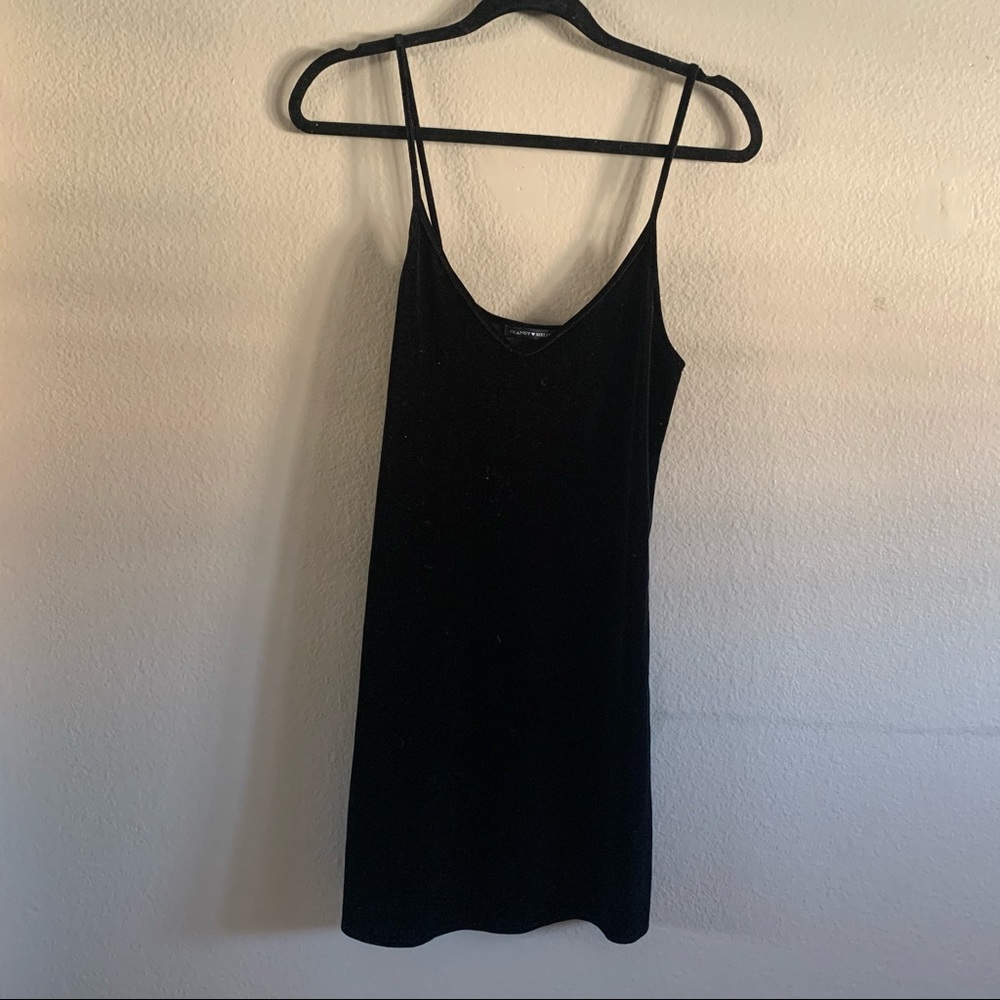 Brandy Melville Black Velvet Dress